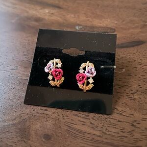 Elegant Rose Earrings